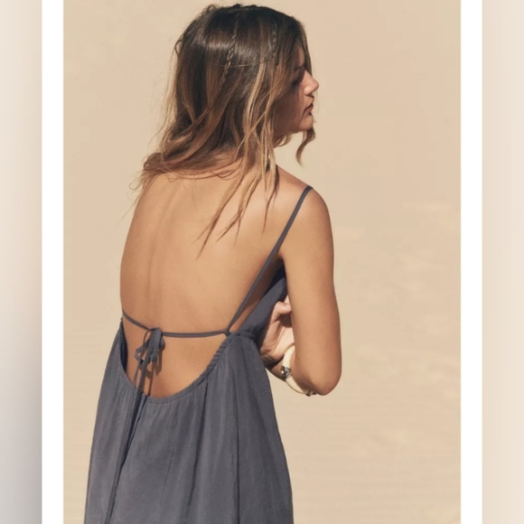 Zara Flowy Midi Dress With Straps - Picture 3 of 6